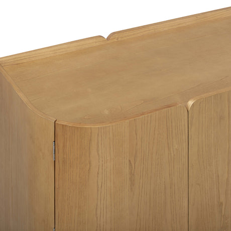 Moora 70" Natural Ash 4-Door Sideboard by TOV Furniture at Eve Furniture