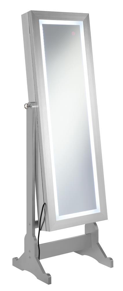 Moore Silver Jewelry Cheval Mirror by Coaster at Eve Furniture