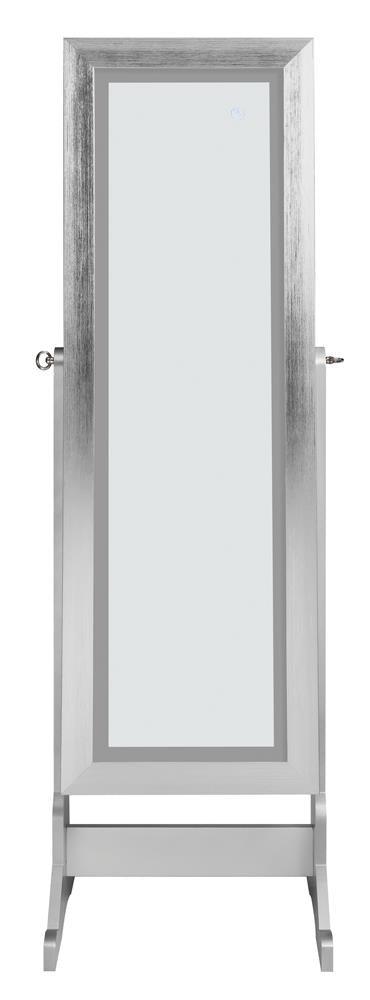 Moore Silver Jewelry Cheval Mirror by Coaster at Eve Furniture