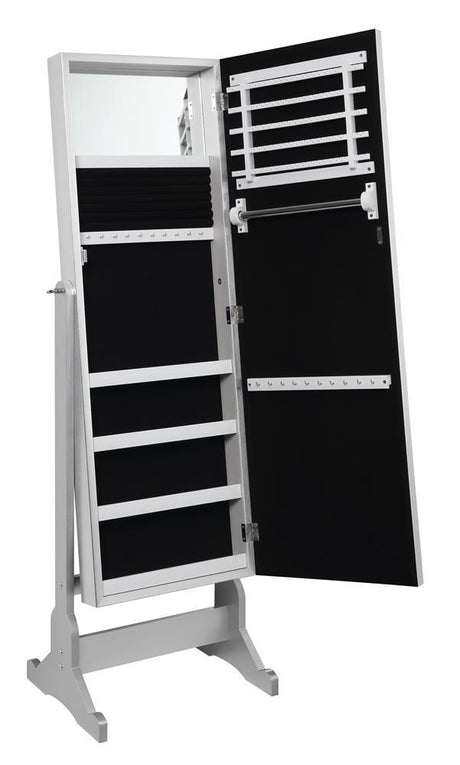 Moore Silver Jewelry Cheval Mirror by Coaster at Eve Furniture