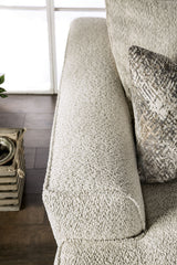 Moorpark Off-White Sofa & Loveseat by Furniture of America at Eve Furniture