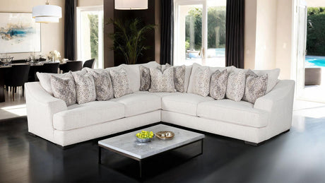 Moorpark Off-White Sectional by Furniture of America at Eve Furniture