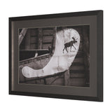 Moose Canoe by Deborah Revell Framed Art Print Matted under Glass by Mercana at Eve Furniture