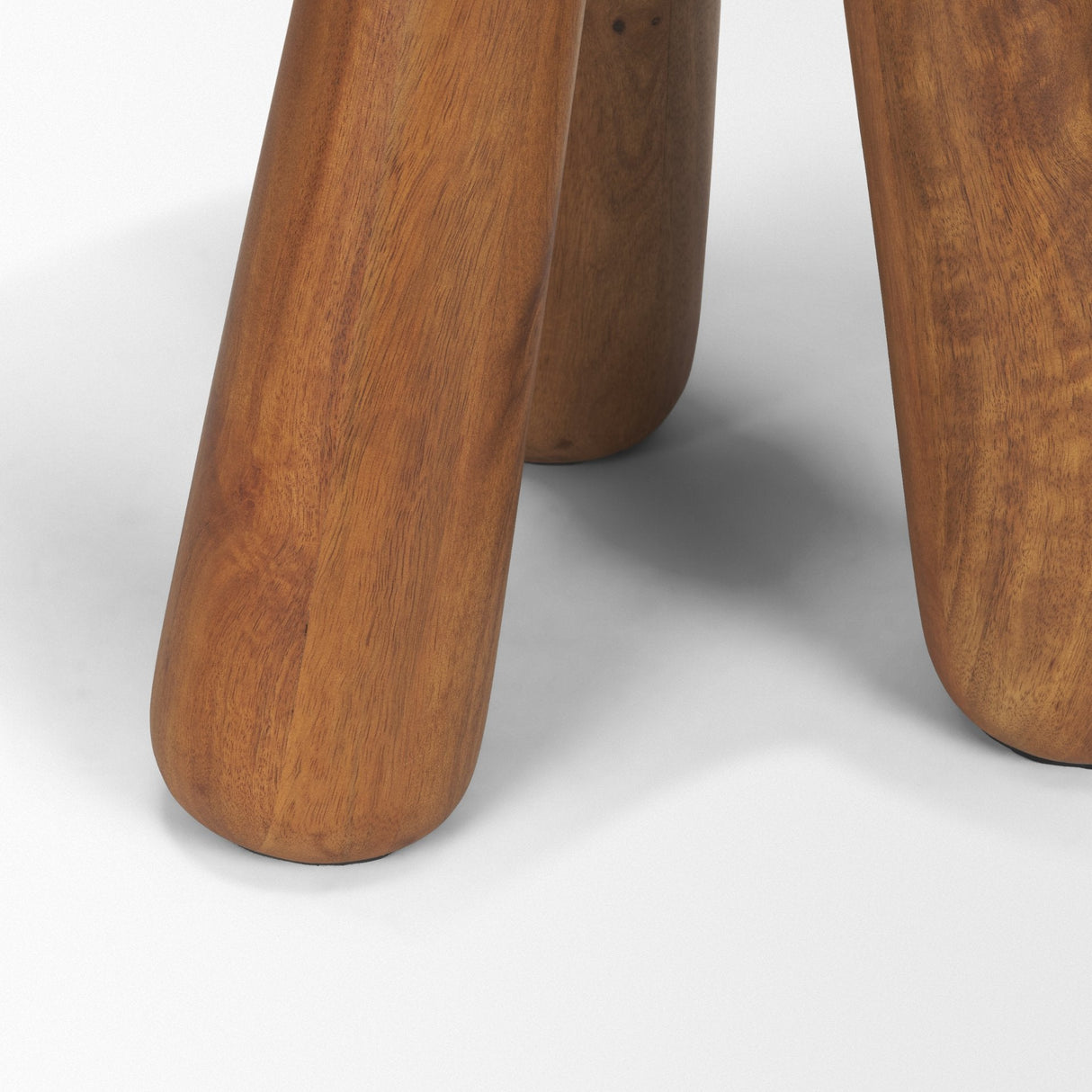 Mora Medium Brown Wood 3-Legged Accent Table by Mercana at Eve Furniture