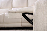 Morcote Beige Power Reclining Sofa & Loveseat by Furniture of America at Eve Furniture