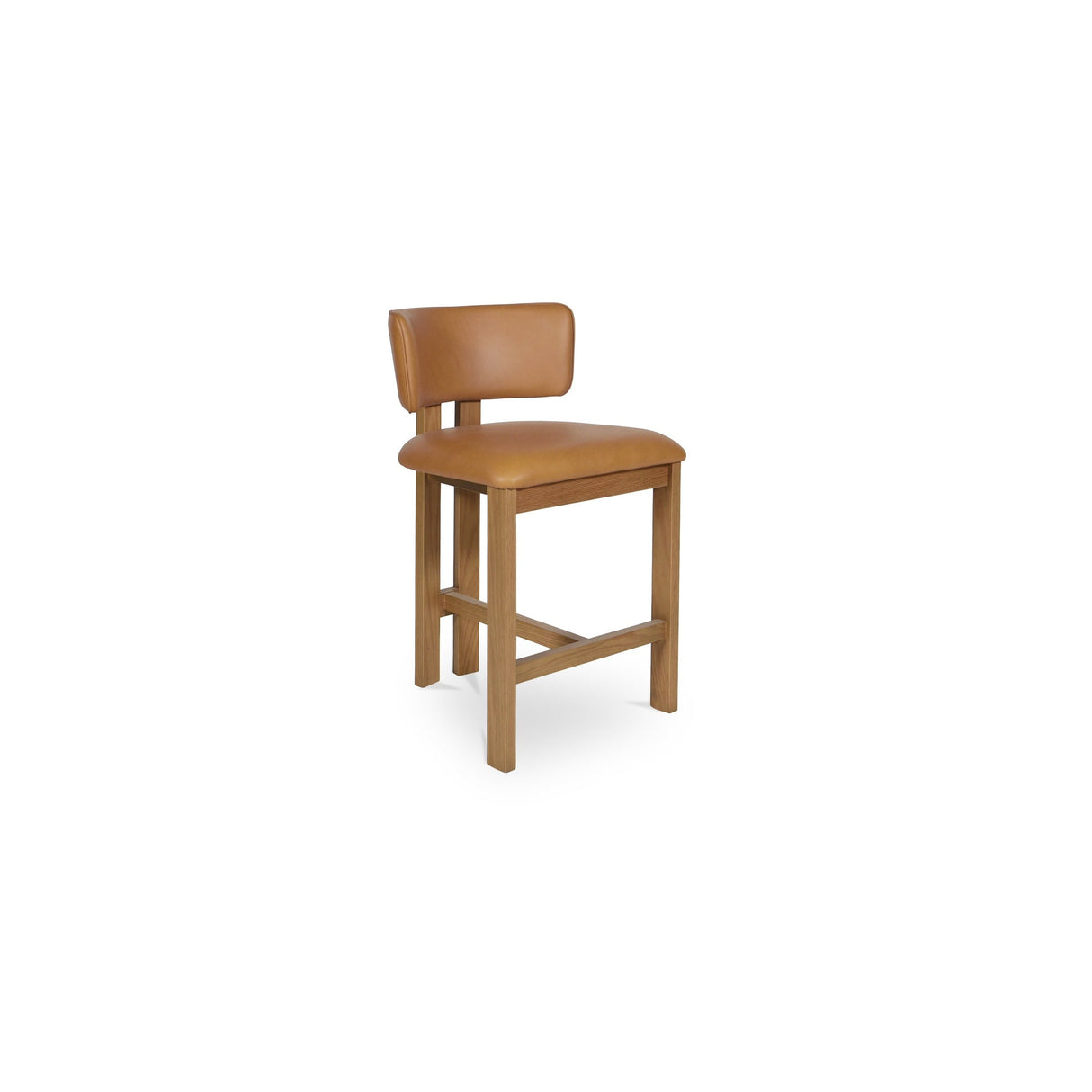 Morel Brown Counter Stool Leather by Moe's Home at Eve Furniture