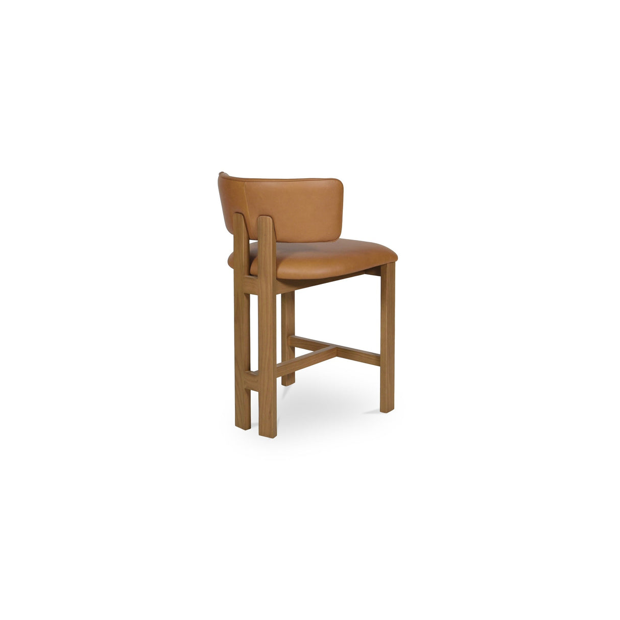 Morel Brown Counter Stool Leather by Moe's Home at Eve Furniture