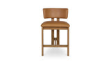 Morel Counter Stool Brown Leather by Moe's Home at Eve Furniture