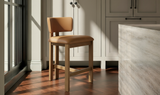 Morel Counter Stool Brown Leather by Moe's Home at Eve Furniture