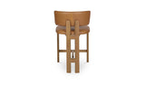 Morel Counter Stool Brown Leather by Moe's Home at Eve Furniture