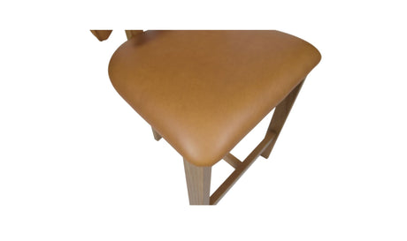 Morel Counter Stool Brown Leather by Moe's Home at Eve Furniture