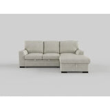 Morelia 2-Piece Sectional with Pull-out Bed and Left Chaise with Hidden Storage In Beige by Homelegance at Eve Furniture