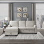 Morelia 2-Piece Sectional with Pull-out Bed and Left Chaise with Hidden Storage In Beige by Homelegance at Eve Furniture