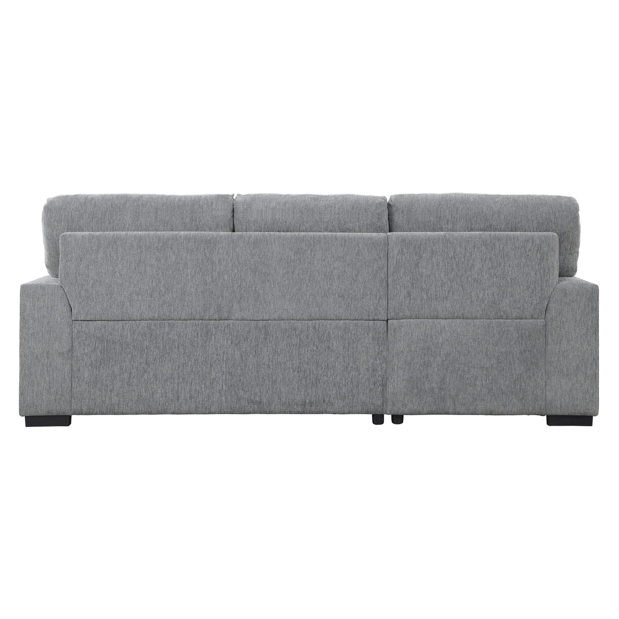 Morelia 2-Piece Sectional with Pull-out Bed and Left Chaise with Hidden Storage In Gray by Homelegance at Eve Furniture