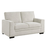 Morelia Beige Loveseat by Homelegance at Eve Furniture