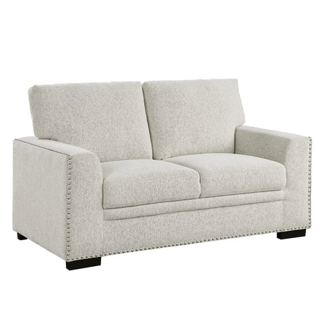 Morelia Beige Loveseat by Homelegance at Eve Furniture