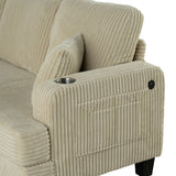 Moretaine Beige Sofa & Loveseat by Furniture of America at Eve Furniture