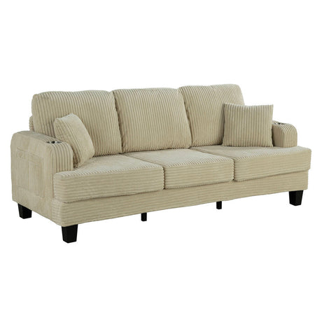 Moretaine Beige Sofa & Loveseat by Furniture of America at Eve Furniture