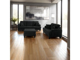 Moretaine Black Sofa & Loveseat by Furniture of America at Eve Furniture