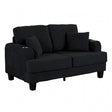 Moretaine Black Loveseat by Furniture of America at Eve Furniture