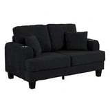 Moretaine Black Loveseat by Furniture of America at Eve Furniture