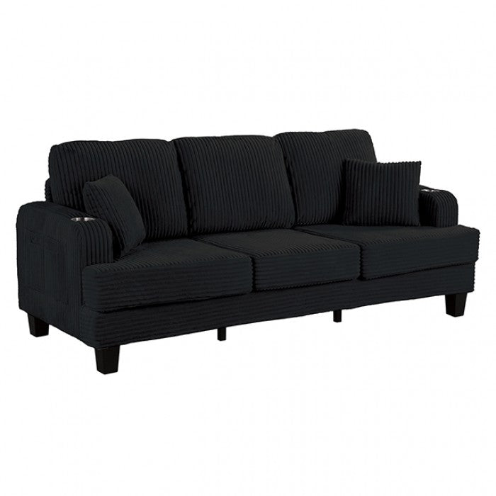 Moretaine Black Sofa by Furniture of America at Eve Furniture