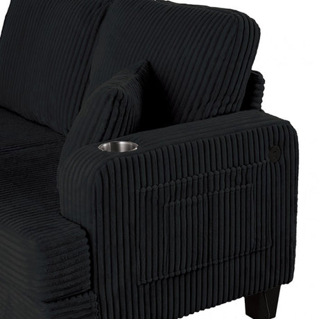 Moretaine Black Sofa by Furniture of America at Eve Furniture