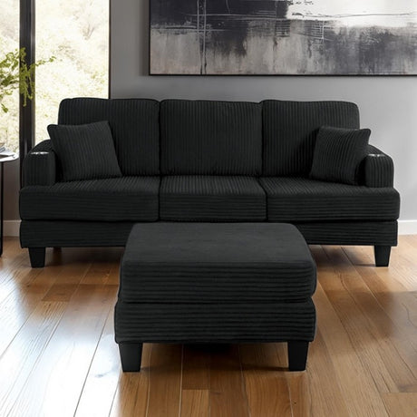 Moretaine Black Sofa by Furniture of America at Eve Furniture