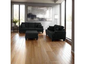 Moretaine Black Sofa & Loveseat by Furniture of America at Eve Furniture