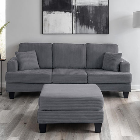 Moretaine Dark Gray Sofa by Furniture of America at Eve Furniture