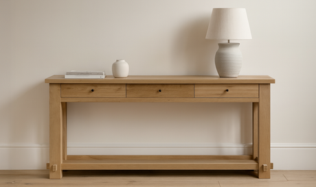 Morey Console Table Natural by Moe's Home at Eve Furniture
