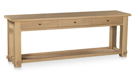 Morey Console Table Natural by Moe's Home at Eve Furniture