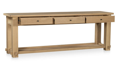 Morey Console Table Natural by Moe's Home at Eve Furniture