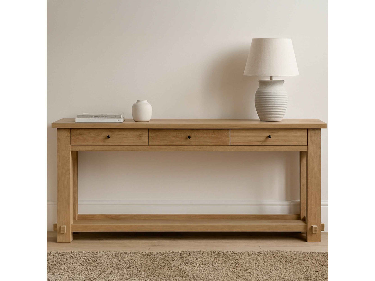 Morey Natural Console Table by Moe's Home at Eve Furniture