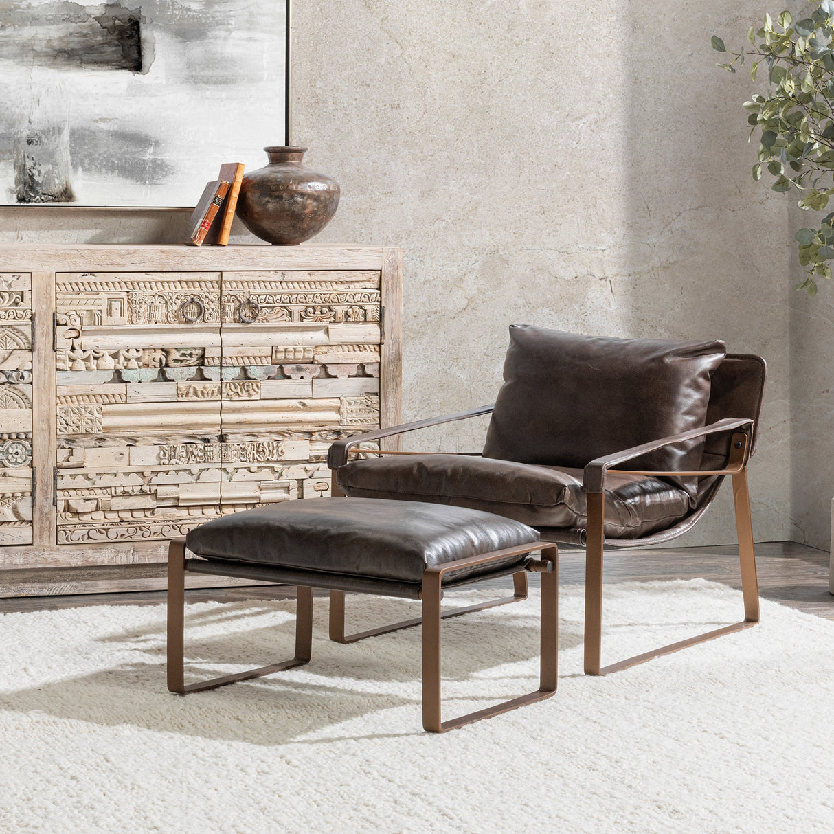 Morgan Accent Chair - Truffle Brown by Classic Home at Eve Furniture