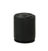 Morgan Black Round Swivel Stool by Crown Mark at Eve Furniture