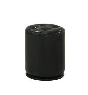 Morgan Black Round Swivel Stool by Crown Mark at Eve Furniture
