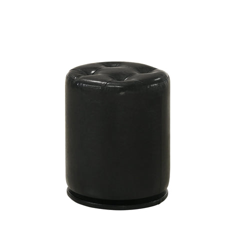 Morgan Black Round Swivel Stool by Crown Mark at Eve Furniture