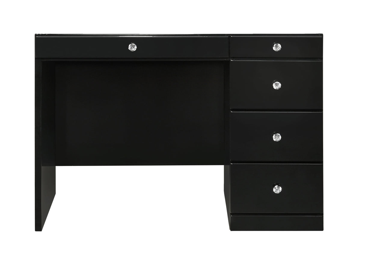 Morgan Black Vanity Set w/LED Mirror