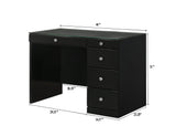 Morgan Black Vanity Set w/LED Mirror