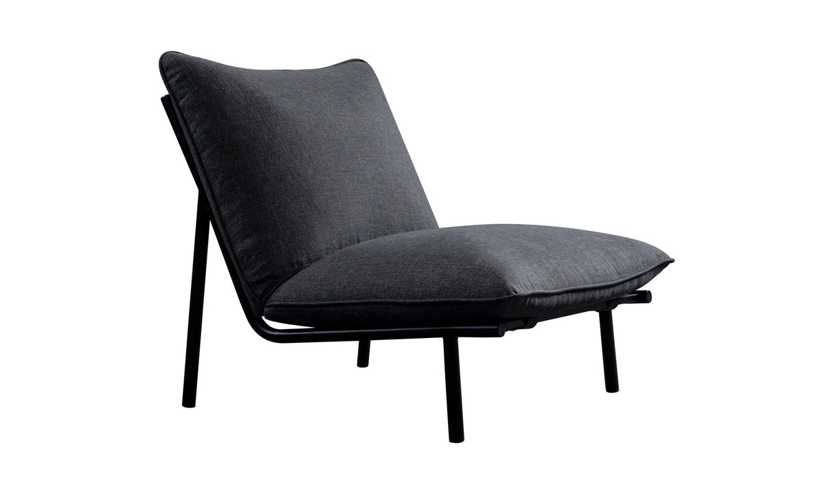 Morgan Outdoor Accent Chair Speckled Charcoal by Moe's Home at Eve Furniture