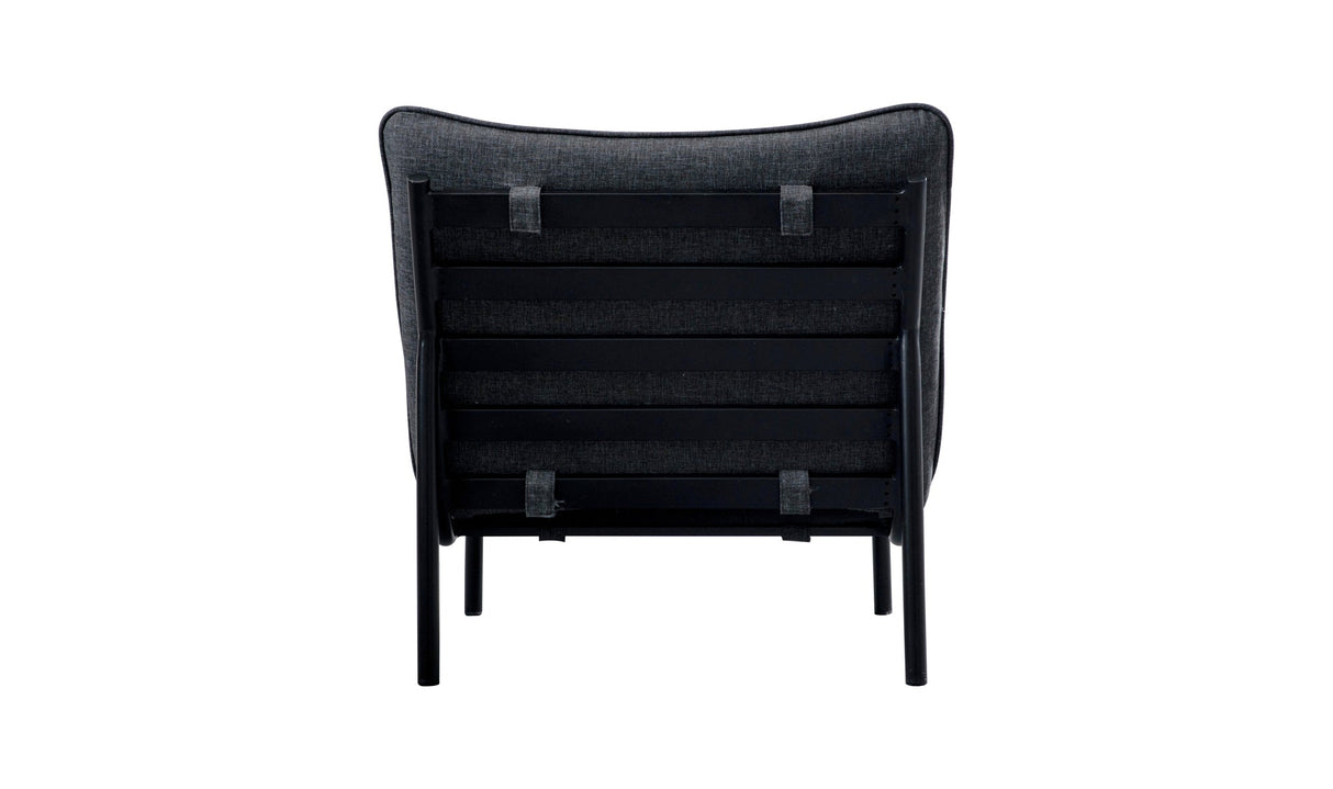Morgan Outdoor Accent Chair Speckled Charcoal by Moe's Home at Eve Furniture