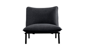 Morgan Outdoor Accent Chair Speckled Charcoal by Moe's Home at Eve Furniture