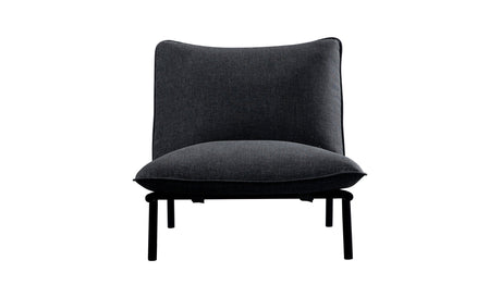 Morgan Outdoor Accent Chair Speckled Charcoal by Moe's Home at Eve Furniture