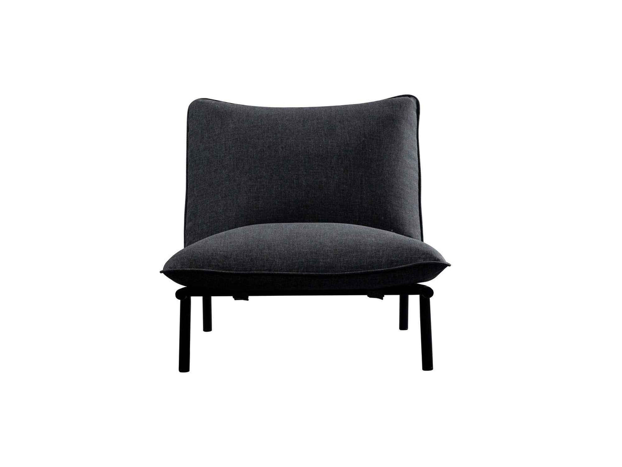 Morgan Speckled Charcoal Outdoor Accent Chair by Moe's Home at Eve Furniture