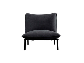 Morgan Speckled Charcoal Outdoor Accent Chair by Moe's Home at Eve Furniture