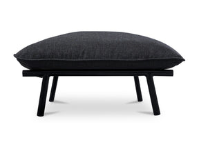 Morgan Speckled Charcoal Outdoor Ottoman by Moe's Home at Eve Furniture