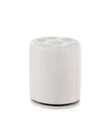 Morgan White Round Swivel Stool by Crown Mark at Eve Furniture