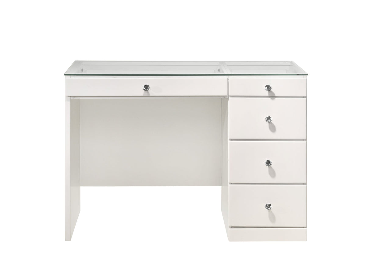 Morgan White Vanity Set w/LED Mirror