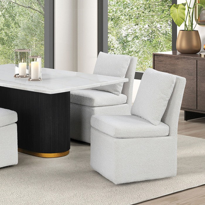 Morges Black/White 5-Piece Dining Room Set